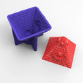 B-3500 Pyramid Candle Silicone Mold Triangular Shape DIY Cake Candle Soap Silicone Mold Decoration