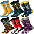 New Product Ideas 2024 Custom logo Design Fashion Pattern  Cotton Unisex Funny Dress Socks for Men Women