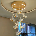 Art Design Butterfly Living Room Chandelier Modern Simple Creative Personality Duplex Luxury Dining Room Pendant Lights