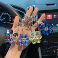 Factory Price Snowflake Keychain & Key Ring for Women Colorful Diamond Keychain for Key Accessories for Christmas Gifts