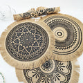 Hot European Style Kitchen Dinner Room Natural Linen Woven Placemat Kitchen Table Place Mats