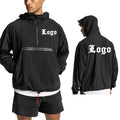 Custom Nylon Plain Windbreaker Jackets Mens Clothing Branded Pullover Vintage Waterproof Windproof Jackets for Men