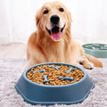 Pet-safe Plastic Slow Feeder Bowl for Dogs
