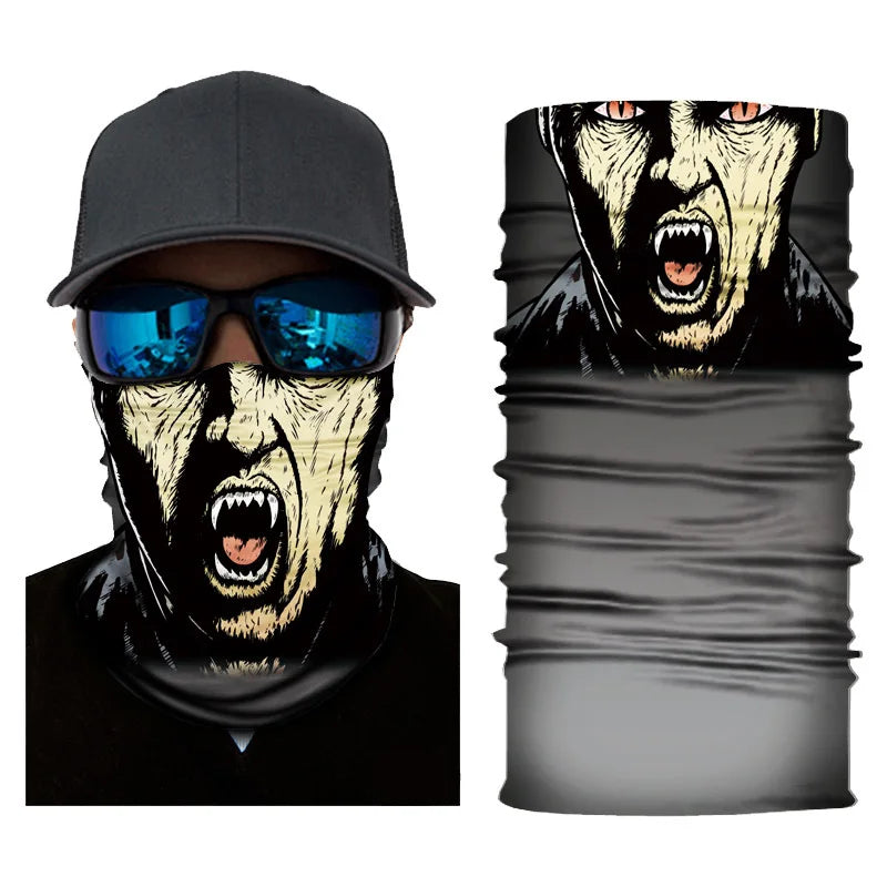 Seamless Skull Magic Summer Outdoor Sports Long Tube Paisley Scarf for Women