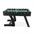Foldable Leg 48 Inch Small-sized Foosball Table with 8 Rods 2 Soccer Balls Manual Scoring Customizable Brand-Indoor Use
