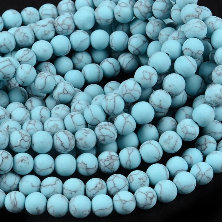 Nature Gemstone Frosted Tiger Eye Amethyst Agate Loose Beads for Jewelry Making DIY Bracelet Necklace