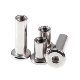 M4/M5/M6/M8 Carbon Steel Plywood Nut Zinc Plated Nickel-Plated Butt Nut for Furniture Flat Hex Socket Head Inverted Hex Lock Nut