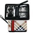 Professional 16pcs Manicure & Pedicure Set Practical Stainless Steel Nail Kit with Leather Travel Case for Women