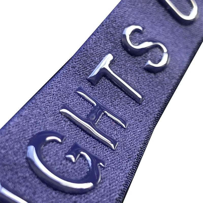 Custom Polyester Hexagon Silicone Grip 3d logo Printed pp Webbing Tape Strap Dog Harness