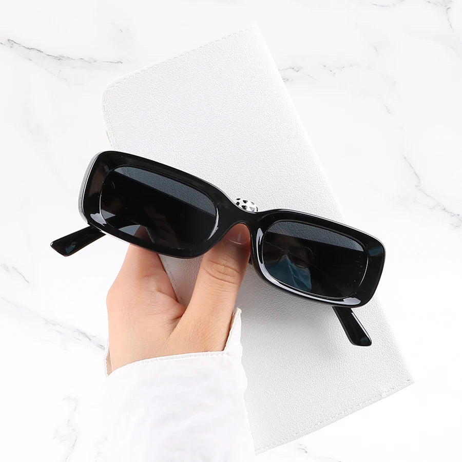 2088 Stylish Retro Vintage Shades 2023 Candy Color Rectangle Sun Glasses Custom Logo Free Sample Square Sunglasses for Women Men