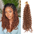 Marlybob 14 Inch Water Wave Passion Curly Braiding Hair High Temperature Fiber Synthetic Hair for Black Women Crochet Curly Hair