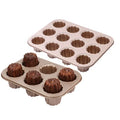 4/6/9/12  Cavities Fluted Round Flower Shape Carbon Steel  Cannele Cake Mold for DIY Baking Gadget