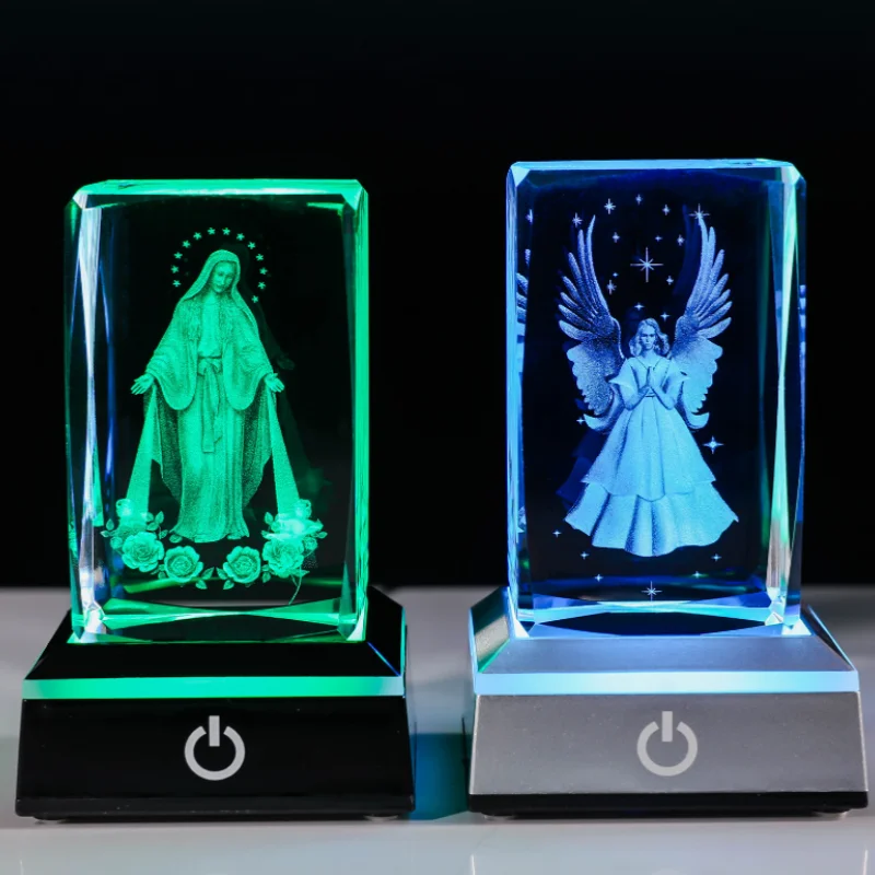 Factory Valentine Wedding Gifts Customized 3d Laser Engraving Crystal Cube Sublimation Crystal Souvenir Crafts Crystal Cube