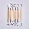 CPATRICK  6pcs/set Round Wire 8" Wax Clay Soap Carvers Modelling Carving Sculpting Pottery Craft Tools with Any Pottery Project