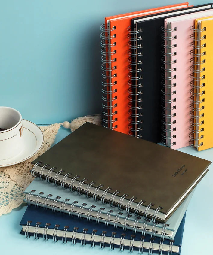 Custom A5 Coil Planner Agenda Organizer Exquisite English Calendar Daily Planner Spiral Notebook for Business Promotional Use