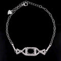 Sterling Silver 5*7/6*8/7*9mm Semi Mount Bracelet Empty Frame Blank Claw Setting S925 Base Holder Without Center Stone Inlay DIY