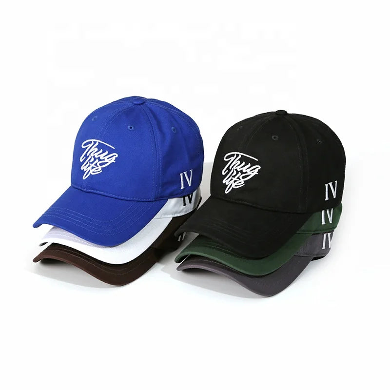 Wholesale Factory Custom Design Logo 3d Embroidery Baseball Hat Blank Gorras Outdoor Sport Baseball Cap for Man and Women