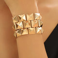 2023 New Arrival Fashion Jewelry Women's Gold Jewelry Arm Ring New Vintage Exaggerated Bohemian Gold Plated Bangle Bracelet