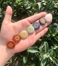 Hot Selling Spiritual Meditation Crystal Healing Energy Stone  7 Chakra Engraved Reiki Set for Spa Yoga Tumbling Stone