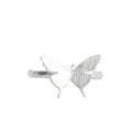 Women's Simple Design Silver Open Adjustable Butterfly Jewelry Rings Wholesale Fine Jewelry Collection