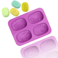1001 Factory Free Sample 4 Hole Rose Flower Shape Silicone Cake Mold Silicone Candle Molds Soap Making Molds Resin Silicone