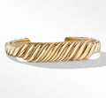 New Arrived 18K Gold Plated Thick Carved Cuff Bangle for Men's Fashion Adjustable Bangle Jewelry