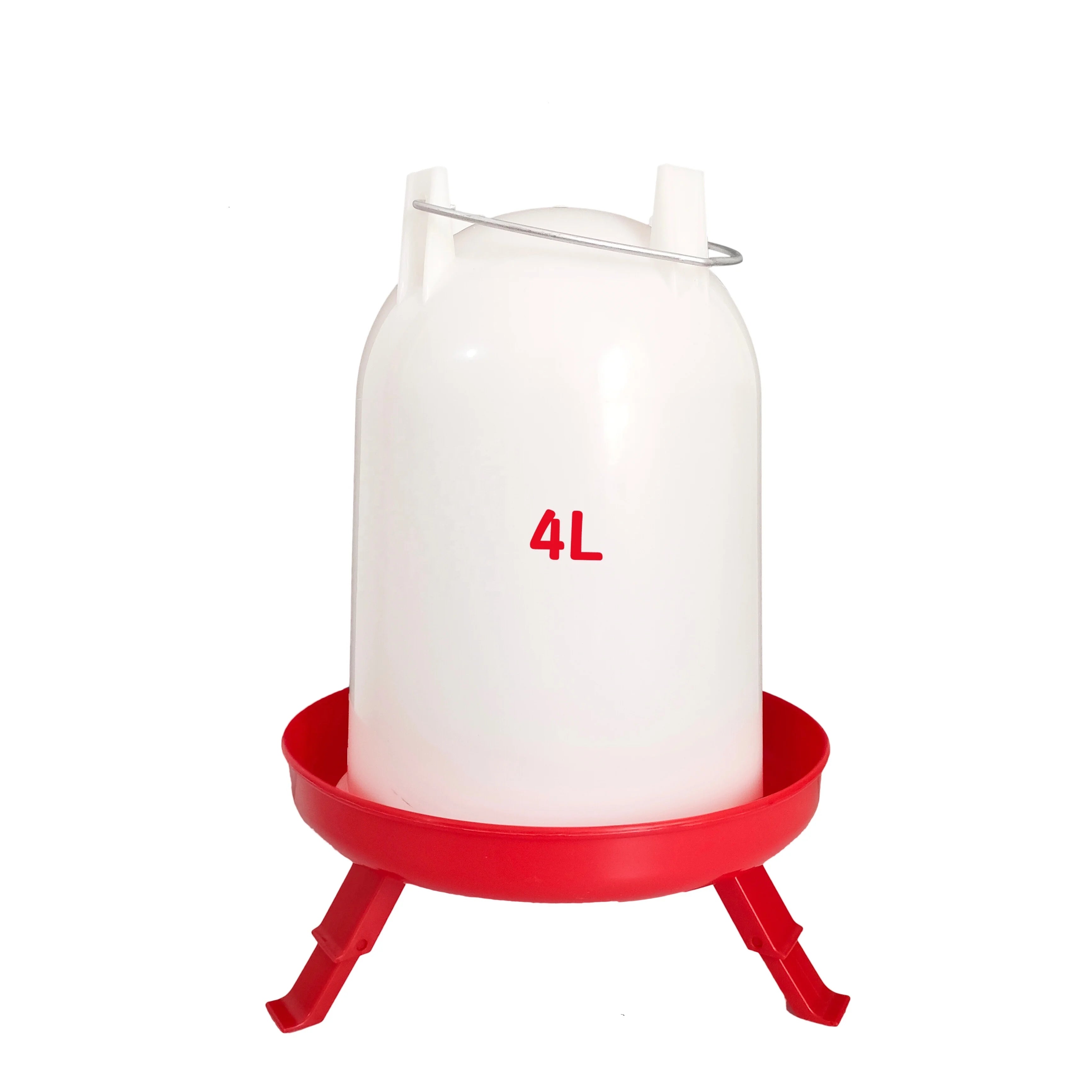 YYB LM77 Wholesale Broiler Farming Waterer Legs Buckets 4L Plastic Automatic Poultry Drinker Chicken
