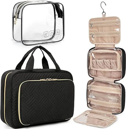 Hanging Travel Toiletry Bag Water Resistant Makeup Bags Cosmetic Travel Organizer Bags