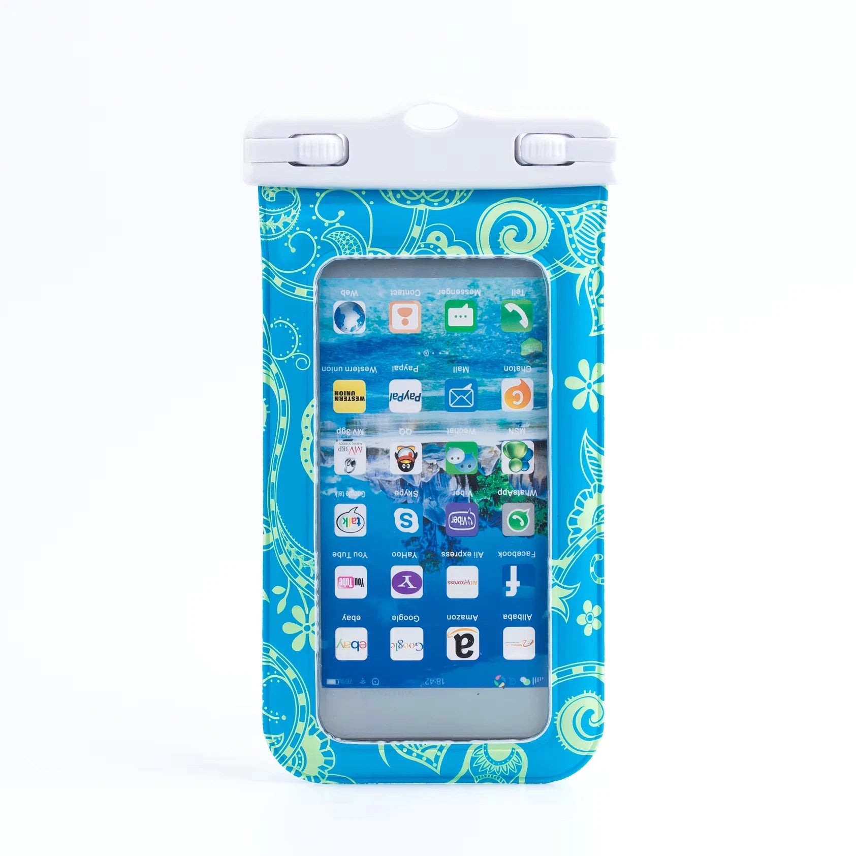 Luminous Waterproof IPX8 Floating Phone Waterproof Bag Dry Phone Pouch Case for Summer