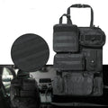 6 Pack Tactical Molle Car Seat Back Organizer Tactical Vehicle Panel with 5 Detachable Molle Pouch for Car Truck Jeep Vehicle