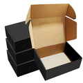 Custom Full-Color E Flute Corrugated Cardboard Mailer Boxes Black Printing Yellow Kraft Paper Waterproof with Embossing Feature