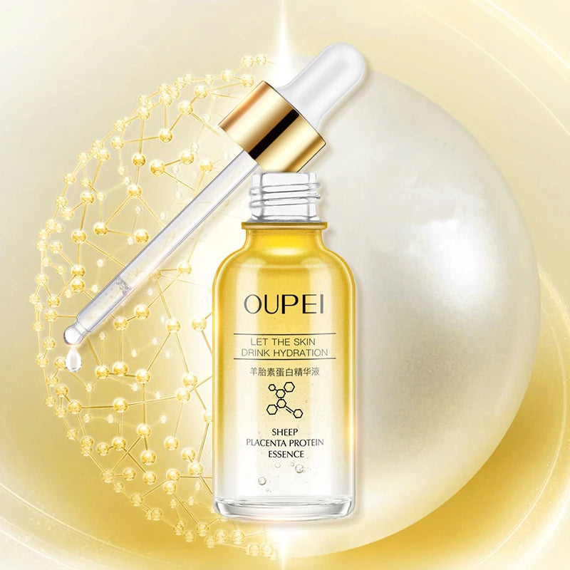 Hot Selling Face Brightening Serum Wholesale Sheep Placenta Serum Whitening Skin Serum