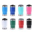 4 in 1 Insulated Slim Can Cooler 12 Oz Cans and Beer Coozies Stainless Steel 14oz Can Holder Double Walled With Opener Corkscrew