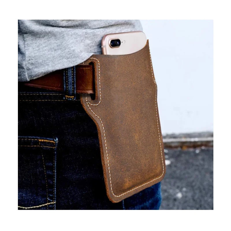 Hot Selling Wholesales Phone Sleeve Genuine Leather Phone Leather Pouch Case