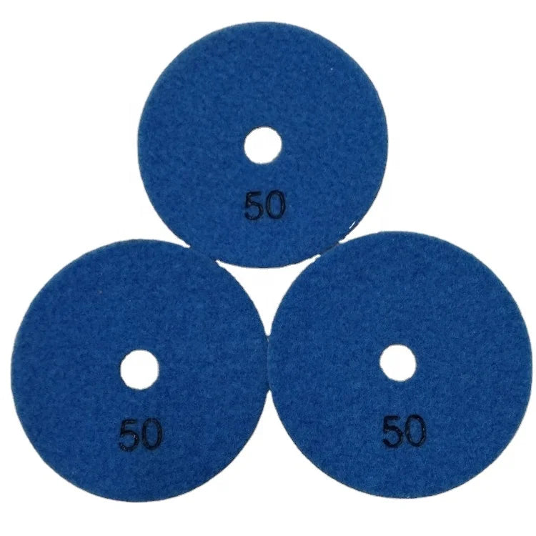 High Quality Dry Custom Flexible Grinding Disc Resin Bond Dry Buffing Concrete Polishing Resin Pads Diamond Polishing Pad