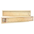 JH Promotional Drawing Tool Kit Pencil Sharpener Ruler 12 Colors Pencil Set in Wooden Box