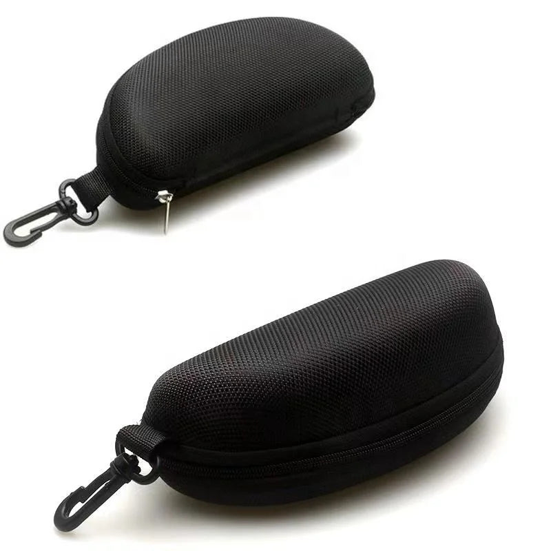 Wholesale Hot Selling Oxford Fabric Sunglass Case Glasses Box Zipper Sunglasses Packaging Storage Box Case With Hook up case