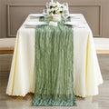 Gauze Boho Rustic Terracotta Cheese Cloth Table Runner Cheesecloth Table Runner for Wedding Christmas Decoration