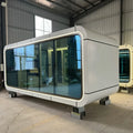 Tiny Luxury Container House for Gardens Prefabricated Expandable Portable Mobile Steel 'apple' House for Hotel Use