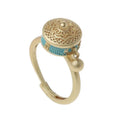Fashion Rotated Ring Open Spinner Stress Relief Anxiety Fidget Rings Good Luck Buddhist Tibetan Prayer Lotus Ring for Women