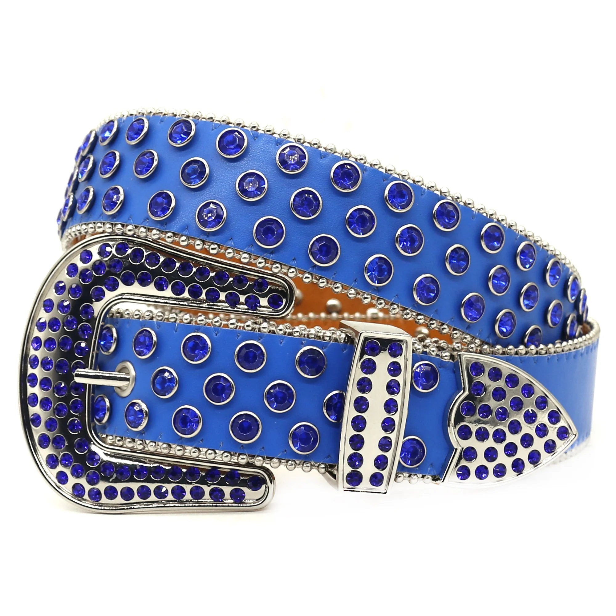 2023 New Western Crystal Diamond Belt Designer Men's Belt Punk Fashion Y2K Customized Belt Logo
