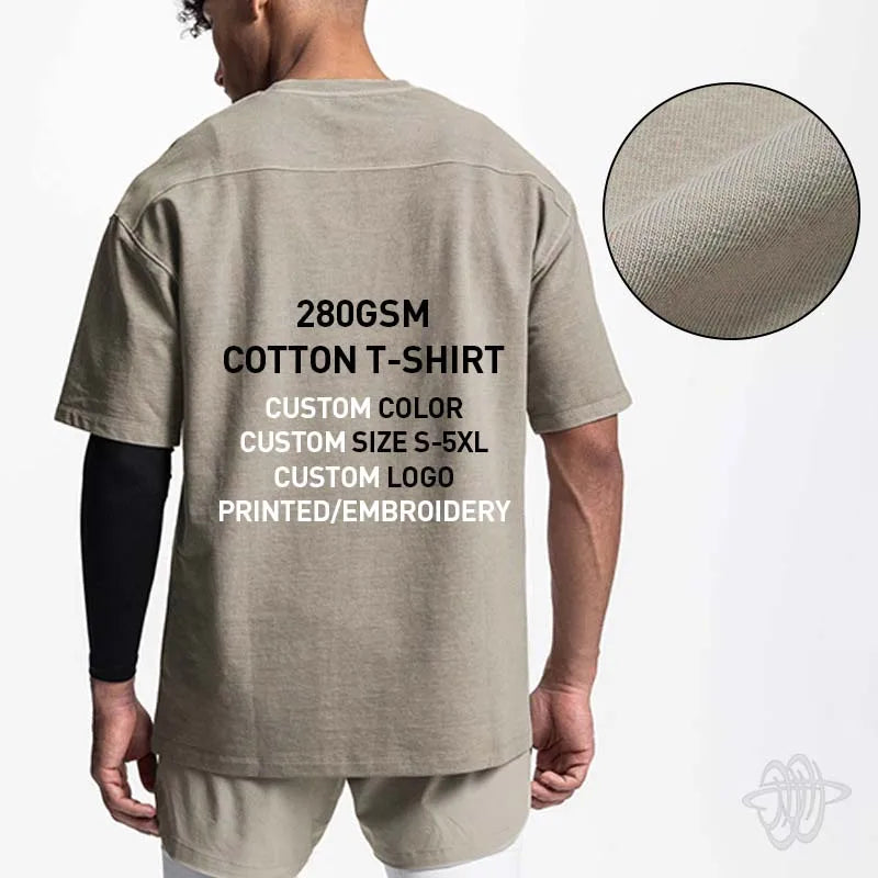 China Supplier 260 gsm Cotton Print Short Sleeved T-Shirt 260G Cartoon Pattern Print Summer Short Sleeve