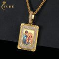 Hot Sale 5A CZ Brass Iced Out Hip Hop Custom Photo Frame Pendant Picture Pendant Necklace for Men