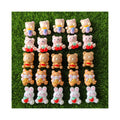 Kawaii Mix Cartoon Resin Flatback Animals Bear Rabbit Dinosaur Resin Charms for Cell Phone Decorations Hair Clips Accessory