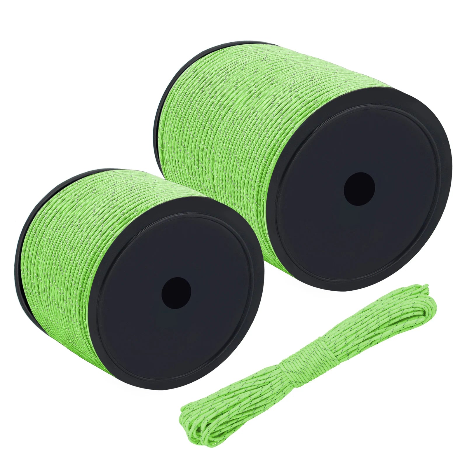 Hot Sale 550 for Paracord 7 Strand Reflective Nylon Type III Outdoor Survival Bracelet 100ft for Camping & Hiking Bag Packed