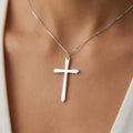 Wholesale Christian God Cross Pendant Rhodium Plated 925 Sterling Silver Religious Gift Fine Jewelry