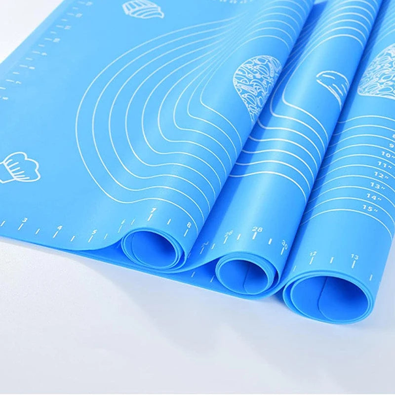 Pure Silicone Baking Mat for Kneading Dough Pizza & Pastry-Eco-Friendly Dishwasher Safe 40x60cm