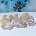Natural Cherry Blossom Onyx Ring Ethnic Jewelry Moss Agate Ring Wholesale Stone Finger Rings Women