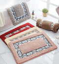 2022 Custom Microfiber Bath Mat Anti-Slip Abstract Pattern Bath Rugs Machine Made
