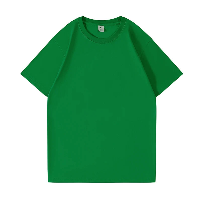 240gsm 100% Cotton Custom Vintage T-Shirt Mens Oversize T-shirt Print logo Heavy Cotton Plus Size